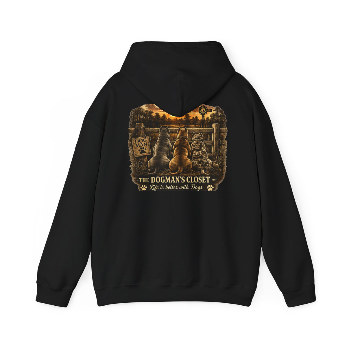 "Life is better with dogs" Pullover Hoodie