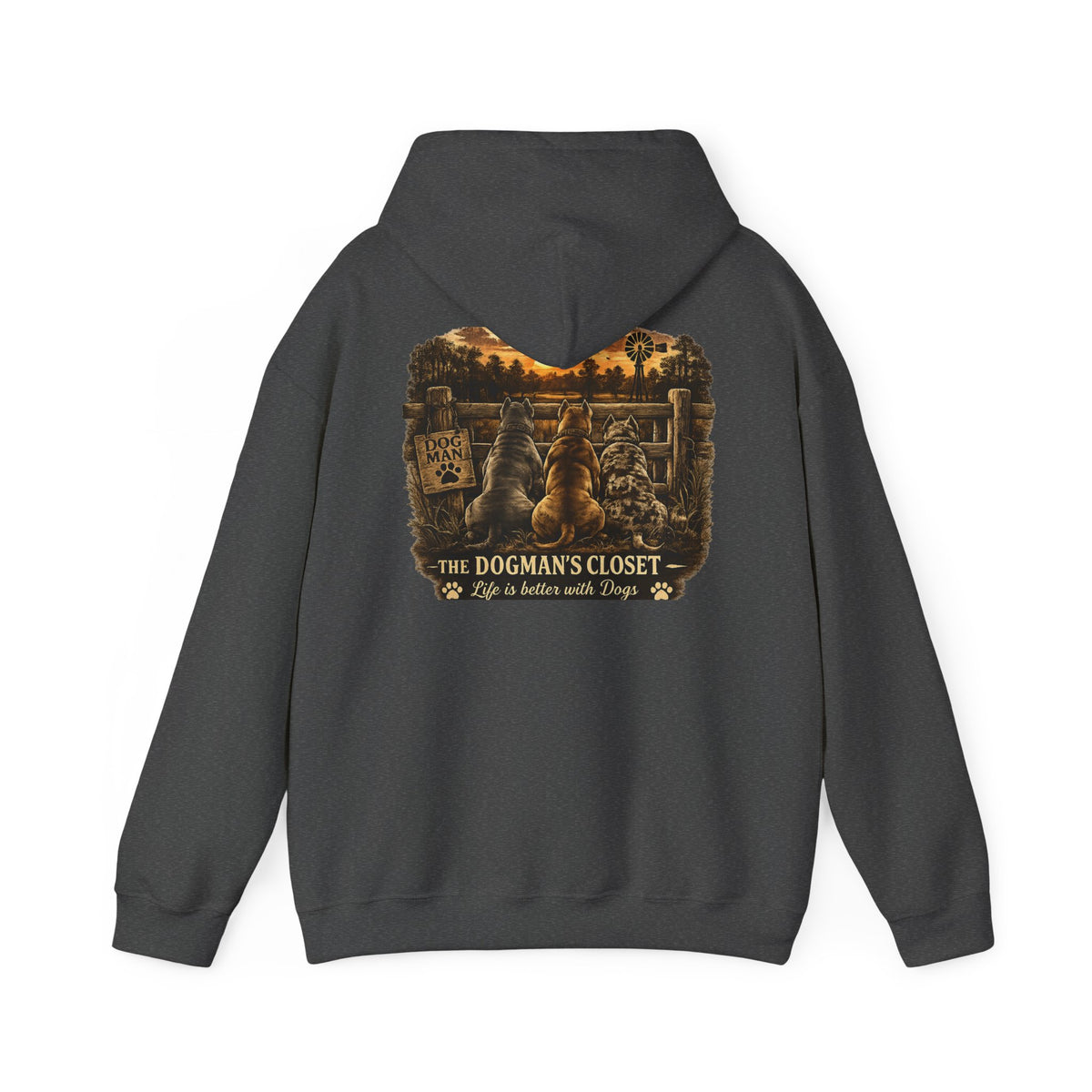"Life is better with dogs" Pullover Hoodie