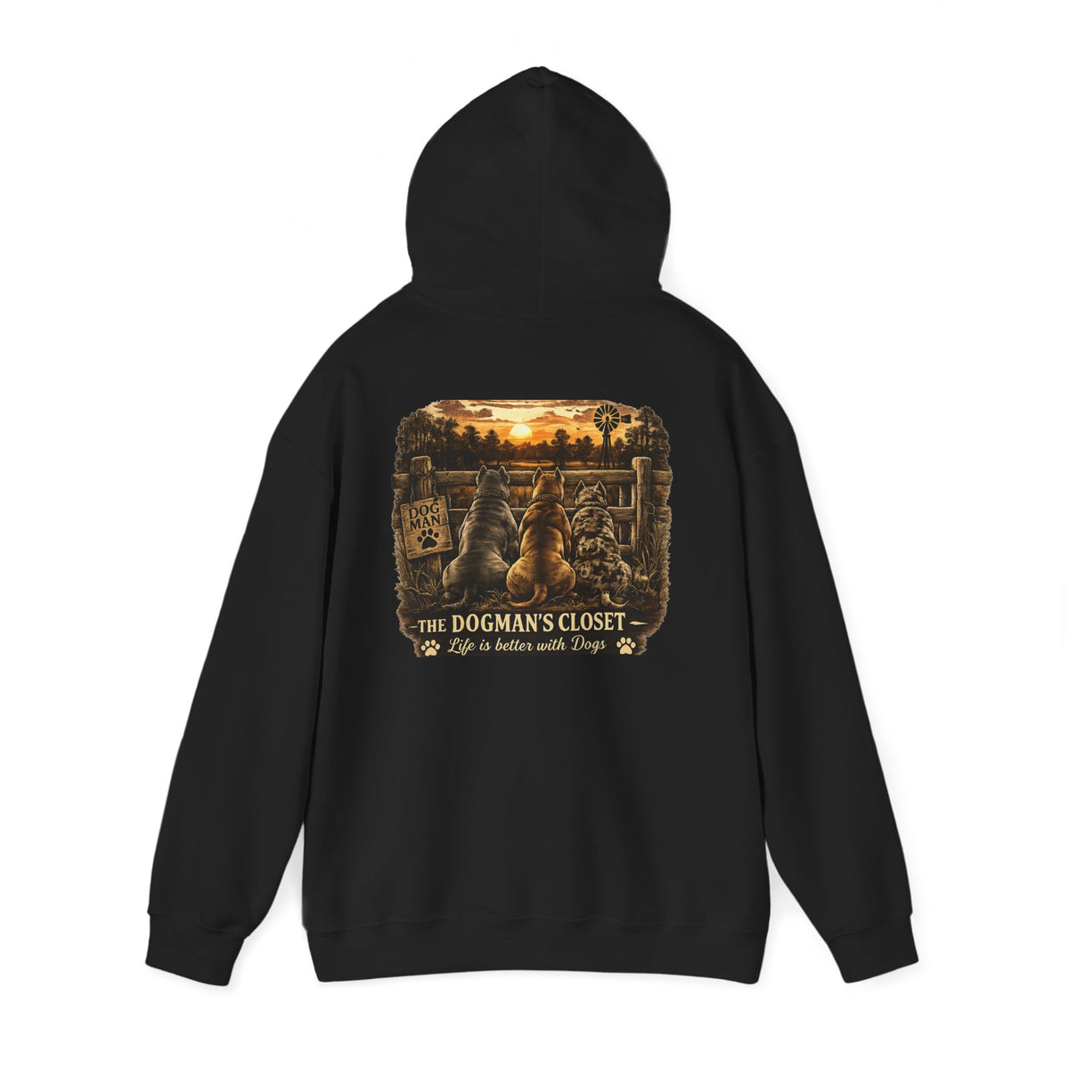 "Life is better with dogs" Pullover Hoodie