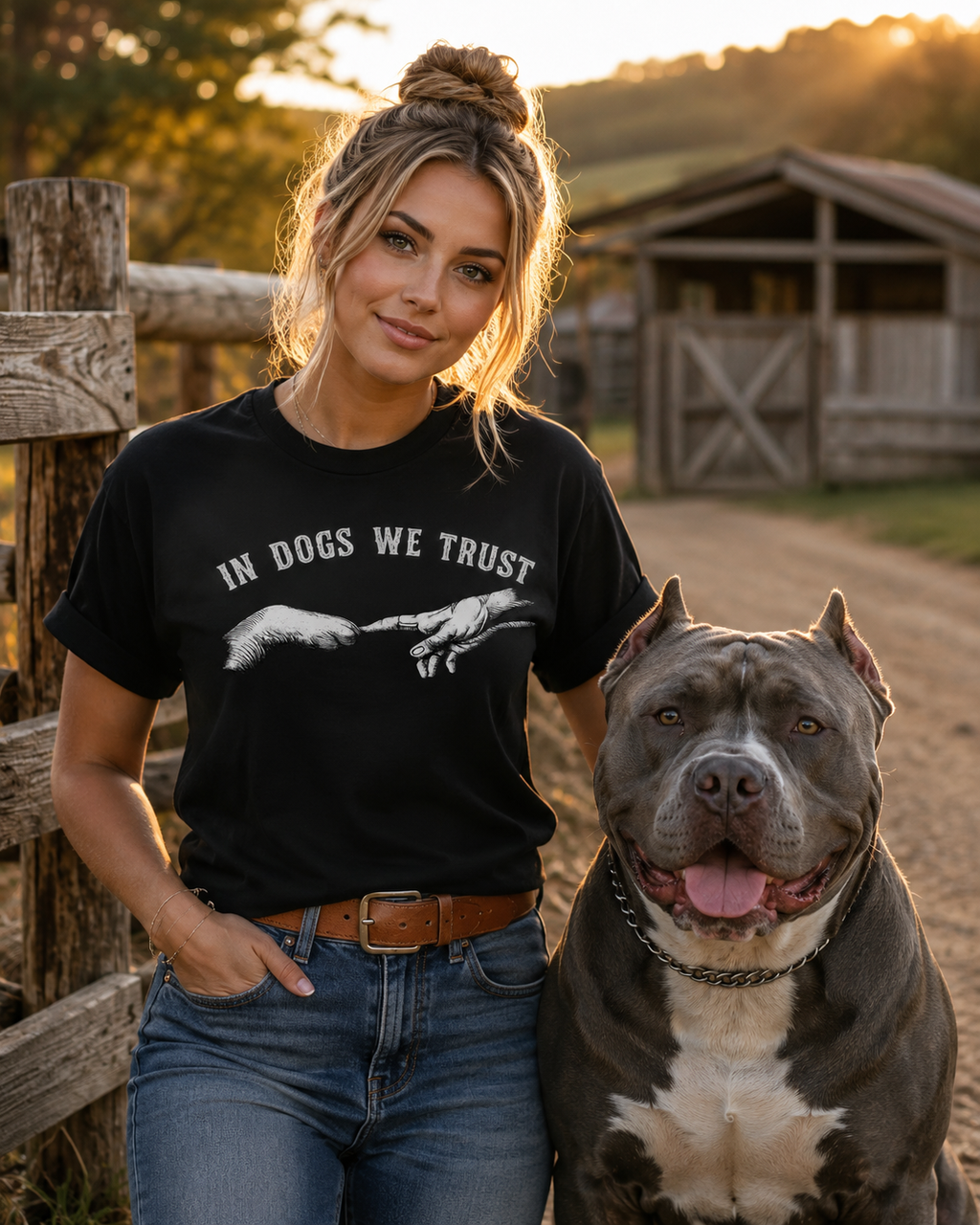 In Dogs We Trust T-Shirt — Funny Dog Lover Tee