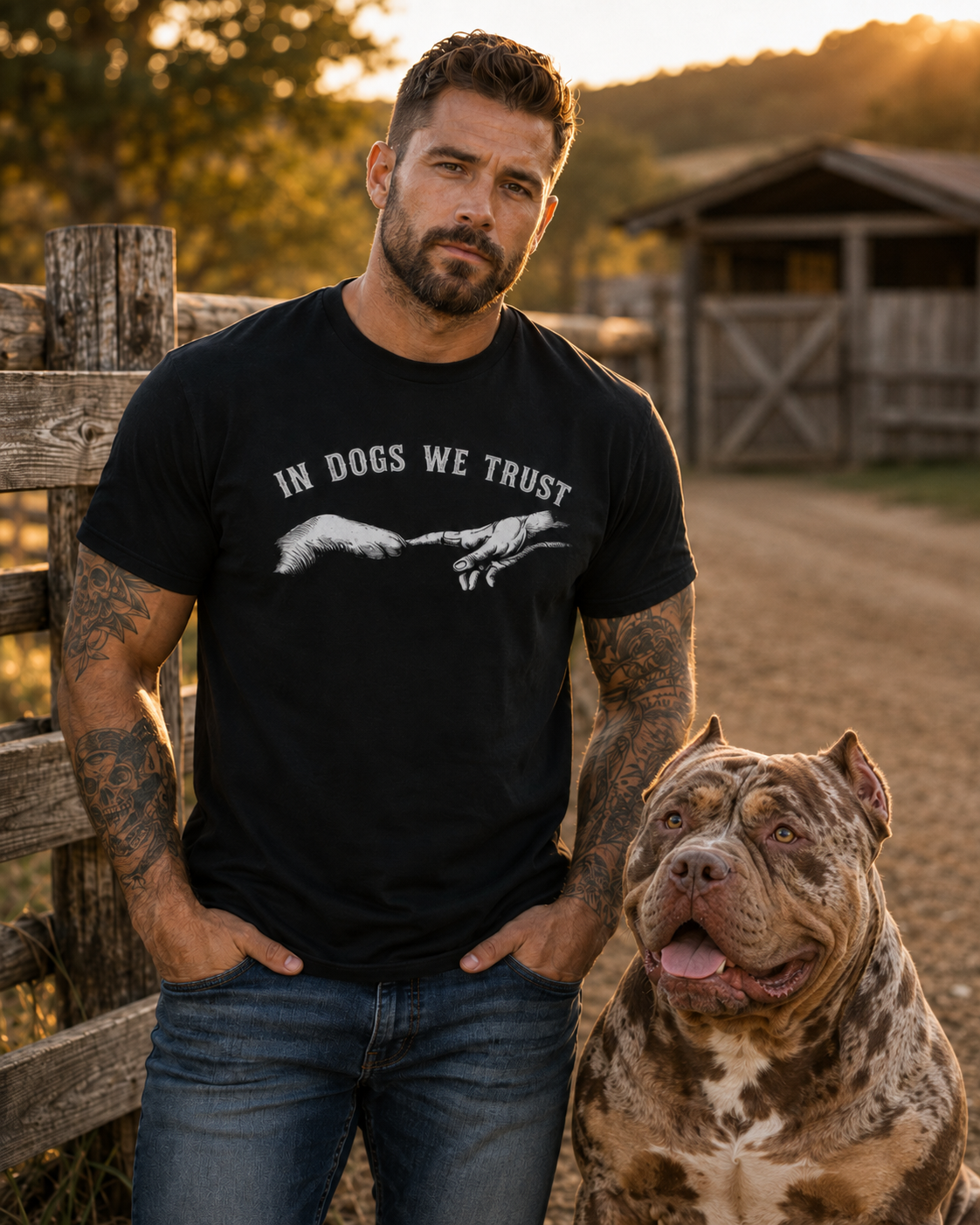 In Dogs We Trust T-Shirt — Funny Dog Lover Tee