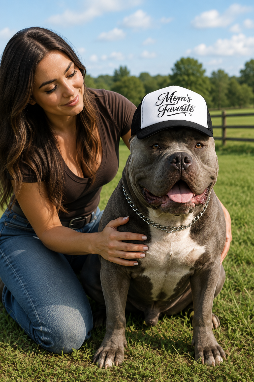 Mom's Favorite Trucker Hat – Dog Lover Foam Front Cap