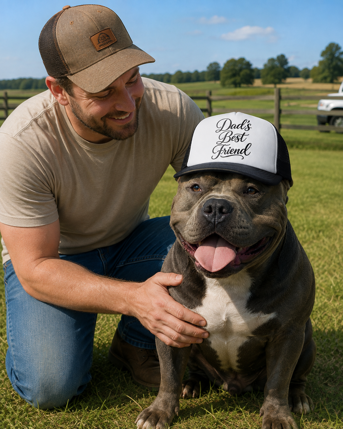 Dad's Best Friend Trucker Hat