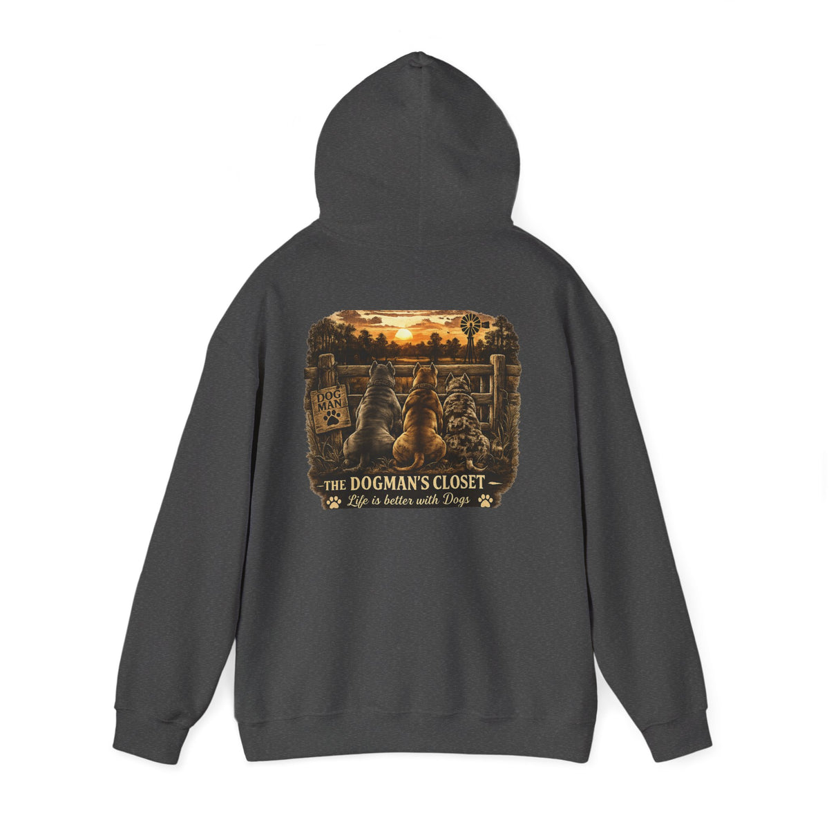 "Life is better with dogs" Pullover Hoodie