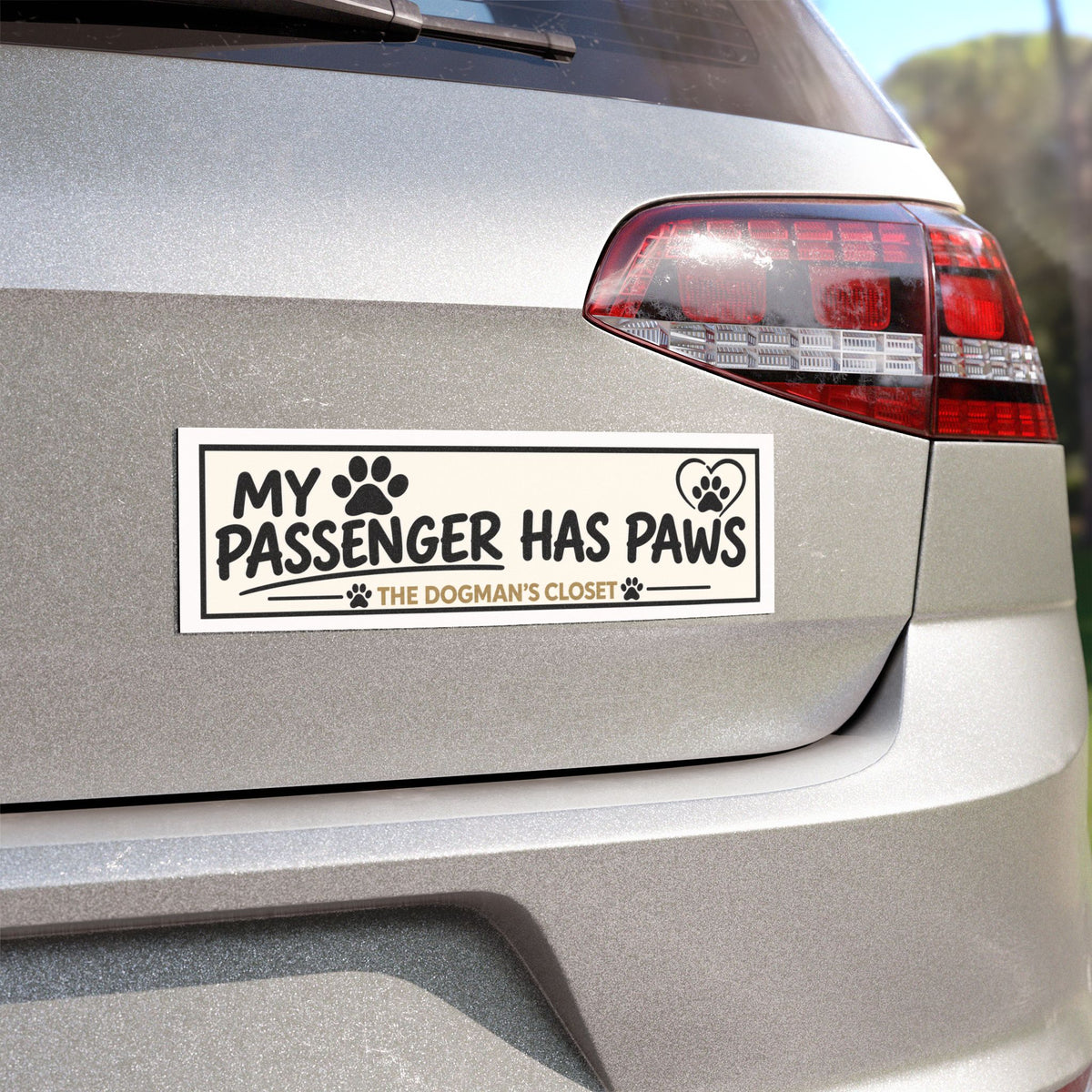 "My Passenger Has Paws" Magnet